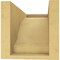 Ekena Millwork 6"W x 12"D x 6"H Wide Moab Rough Cedar Woodgrain TimberThane Corbel, Primed Tan CORUR06X12X06MOARCPR - alternate 3